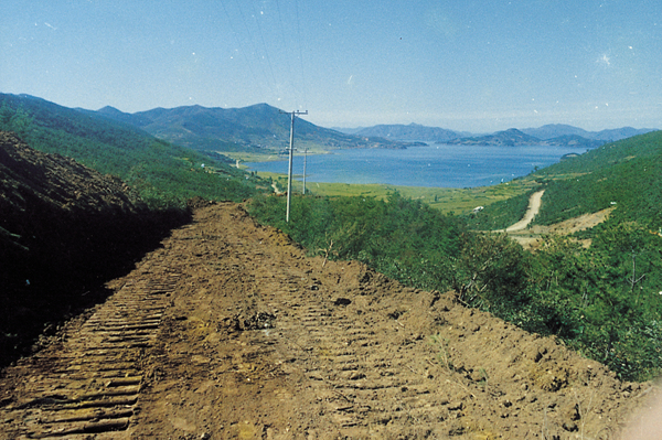 공공사업(사등면 사곡재 국도14호선 개설공사 현장)