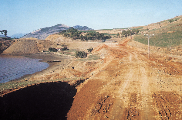공공사업(지석~성포간 국도14호선 개설공사 현장)