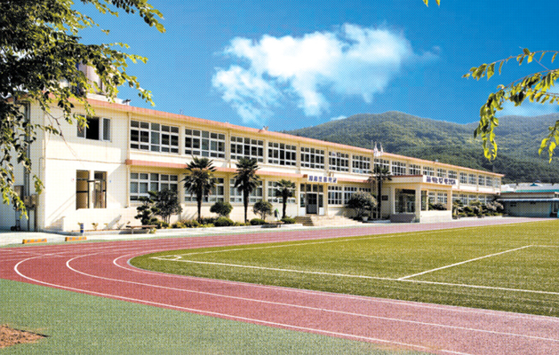 생활풍경 학창시절(지세포중학교 전경)