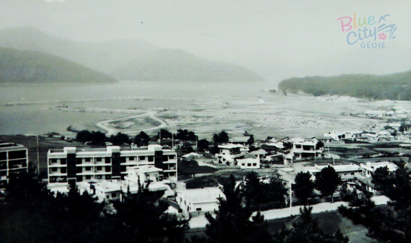 고현항의 변천(매립이 시작된 고현만 전경)