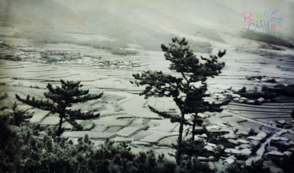 옥포조선소가 건립 전 주변 마을(아주 아양)