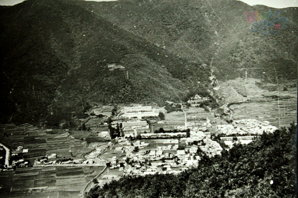 고현 시가지의 변천(거제백병원이 위치한 계룡산 자락)