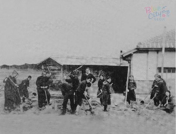 일제강점기 후반(학창시절. 노력봉사하는 학생들)
