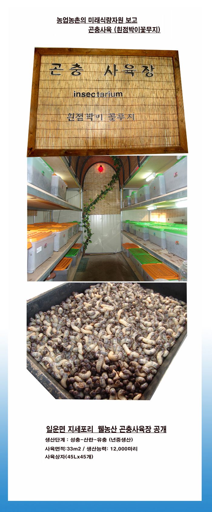 2013[웰농산]곤충사육장 공개 이미지