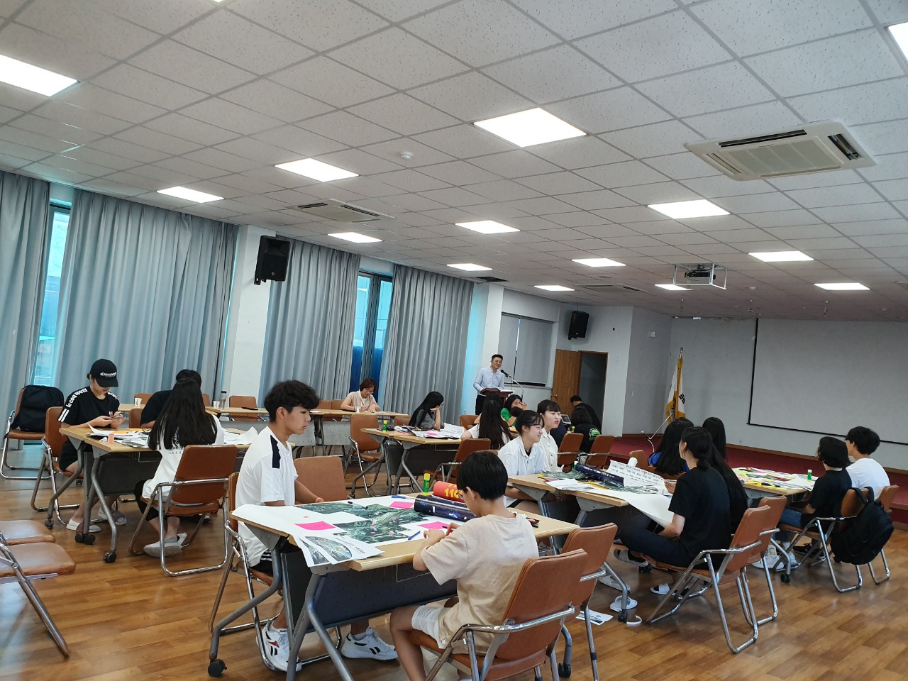 청소년자치위원회 마을안전지도만들기 활동2