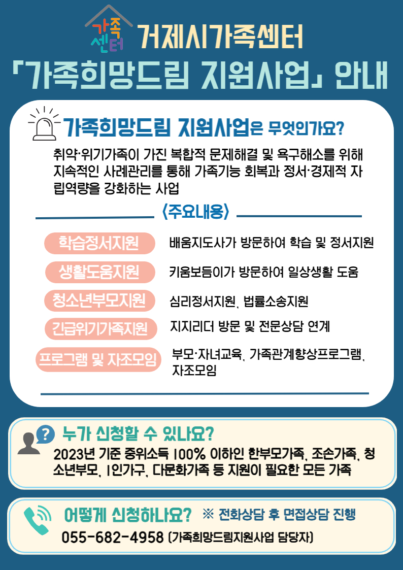 2023년 가족역량강화(가족희망드림) 지원사업