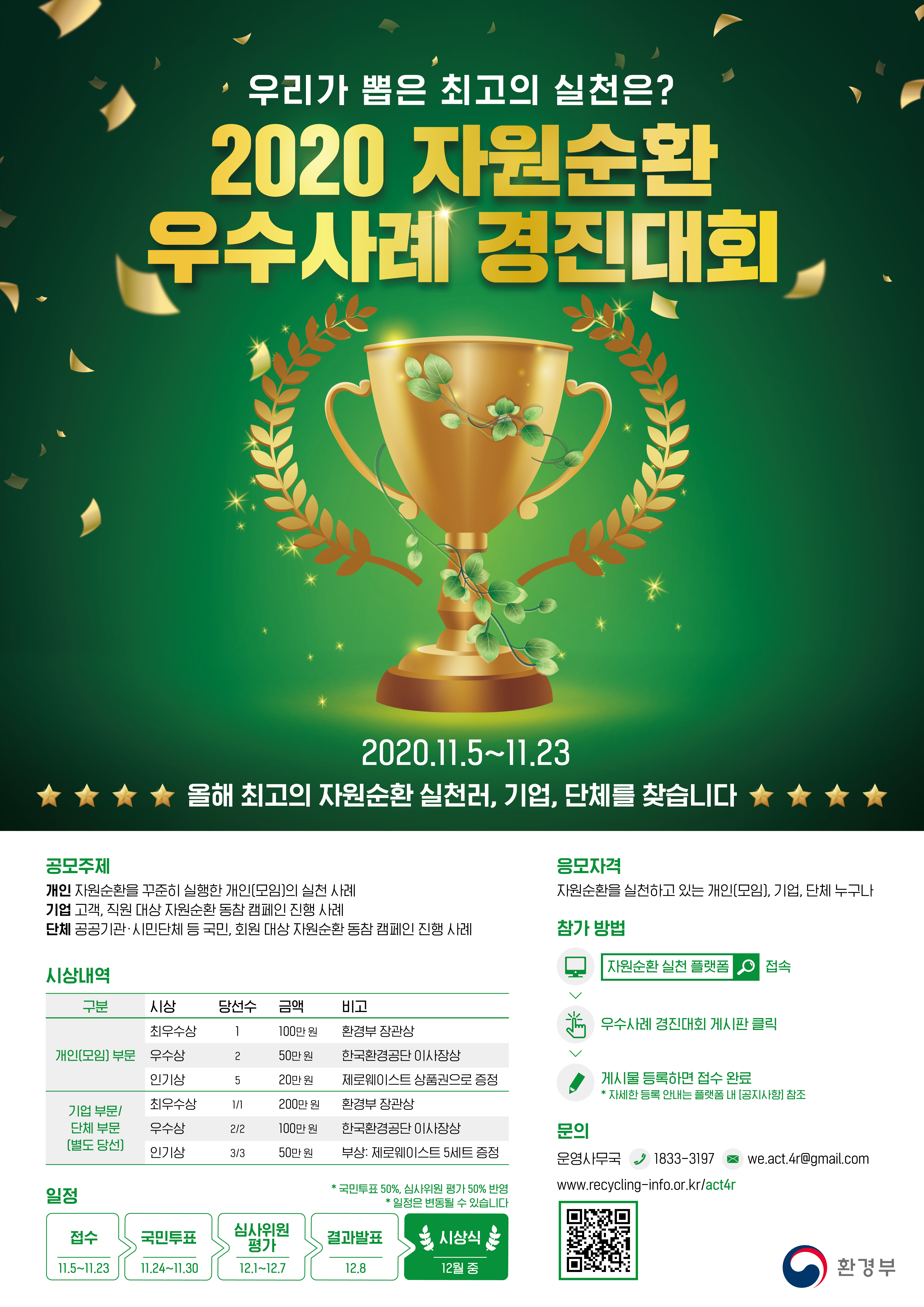 자원순환 실천 우수사례 경진대회 알림