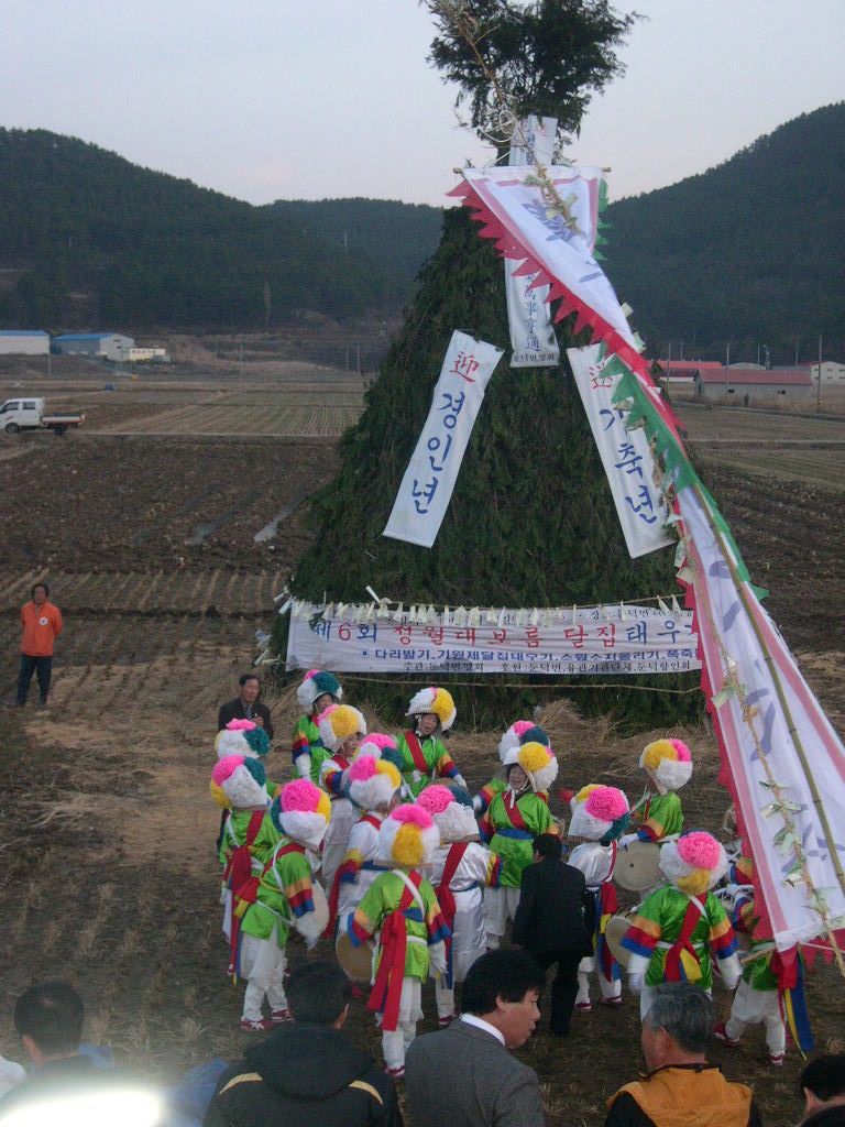2010년 둔덕면 달집태우기