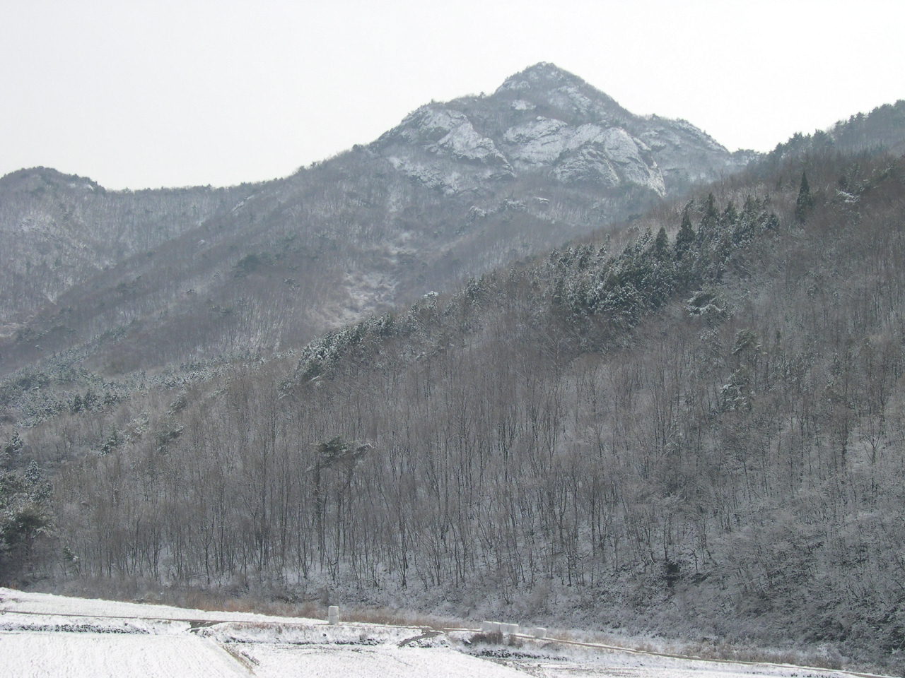 둔덕면 산방산  설경