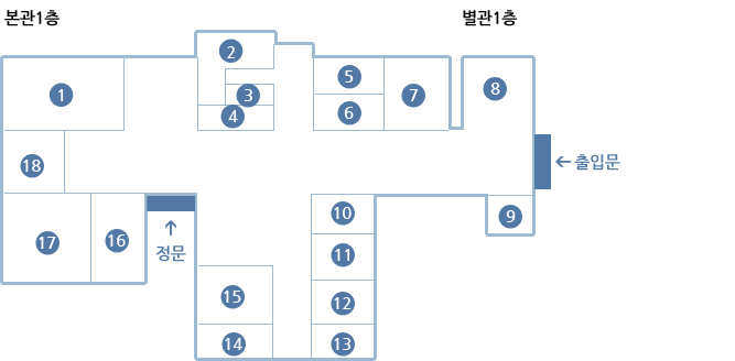 1층 안내도(하단내용참고)