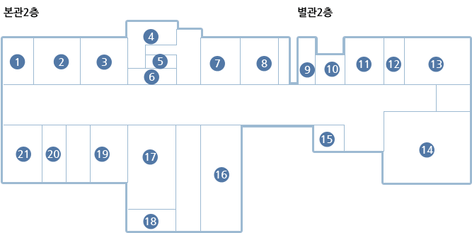 2층 안내도(하단내용참고)