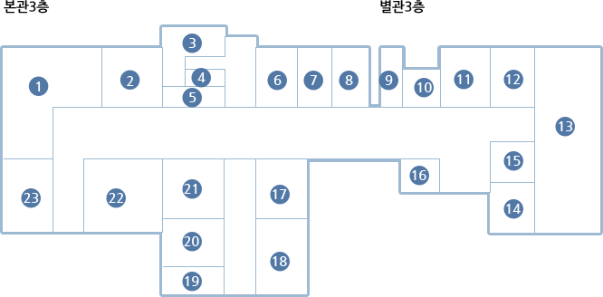 3층 안내도(하단내용참고)