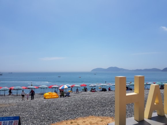 거제 스쿠터 드라이브, 학동몽돌해수욕장 이미지