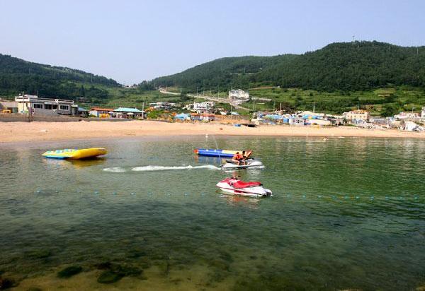 와현 모래숲 해변 이미지
