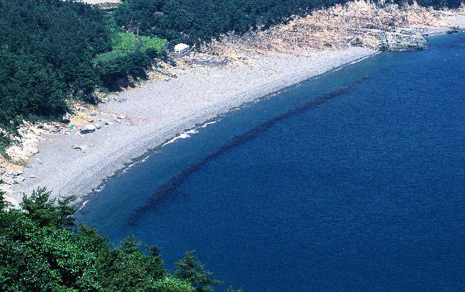 학동 흑진주 몽돌해변 해수욕장 이미지