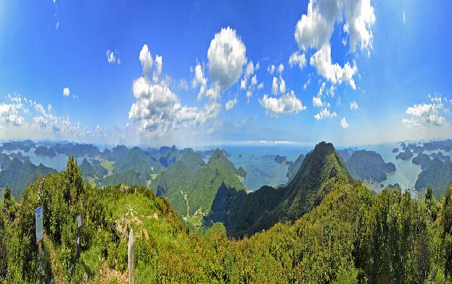 노자산에서 바라본 풍경 파노라마 (1)