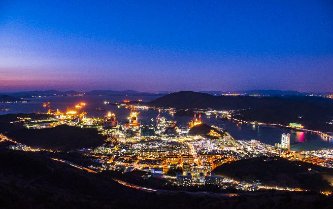 삼성중공업 야경 (3)