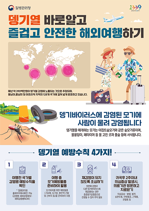 뎅기열 바로알고 즐겁고 안전한 해외여행하기